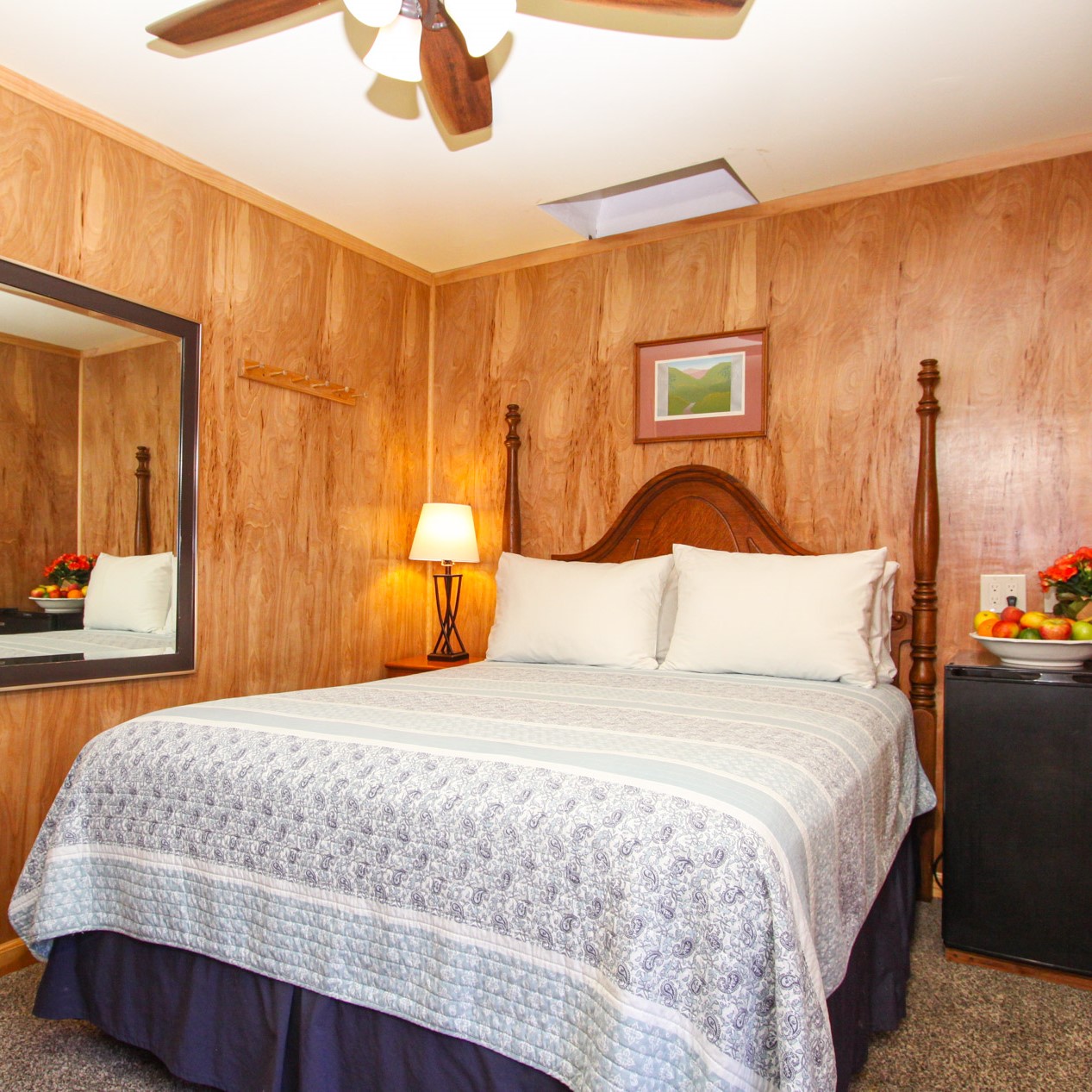 basic guest room at the woods cottages & cabins at the russian river in guerneville