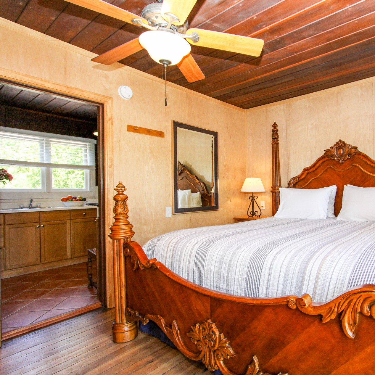 large guest room at the woods cottages & cabins at the russian river in guerneville